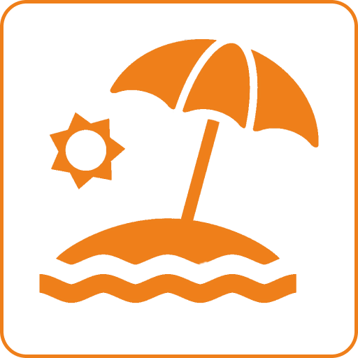 Оборудованный пляж